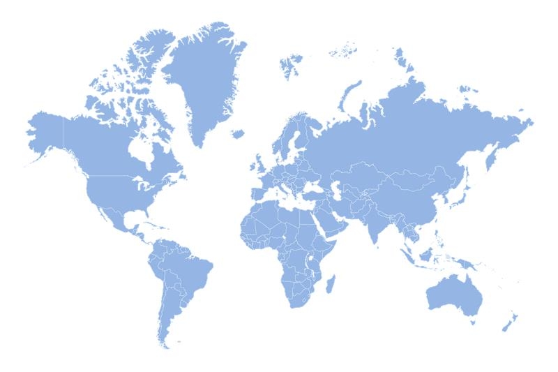 Intelligrow global presence world map
